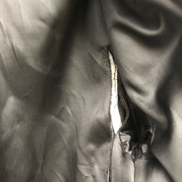 Vintage Black Leather Trench Coat - Picture 6 of 8